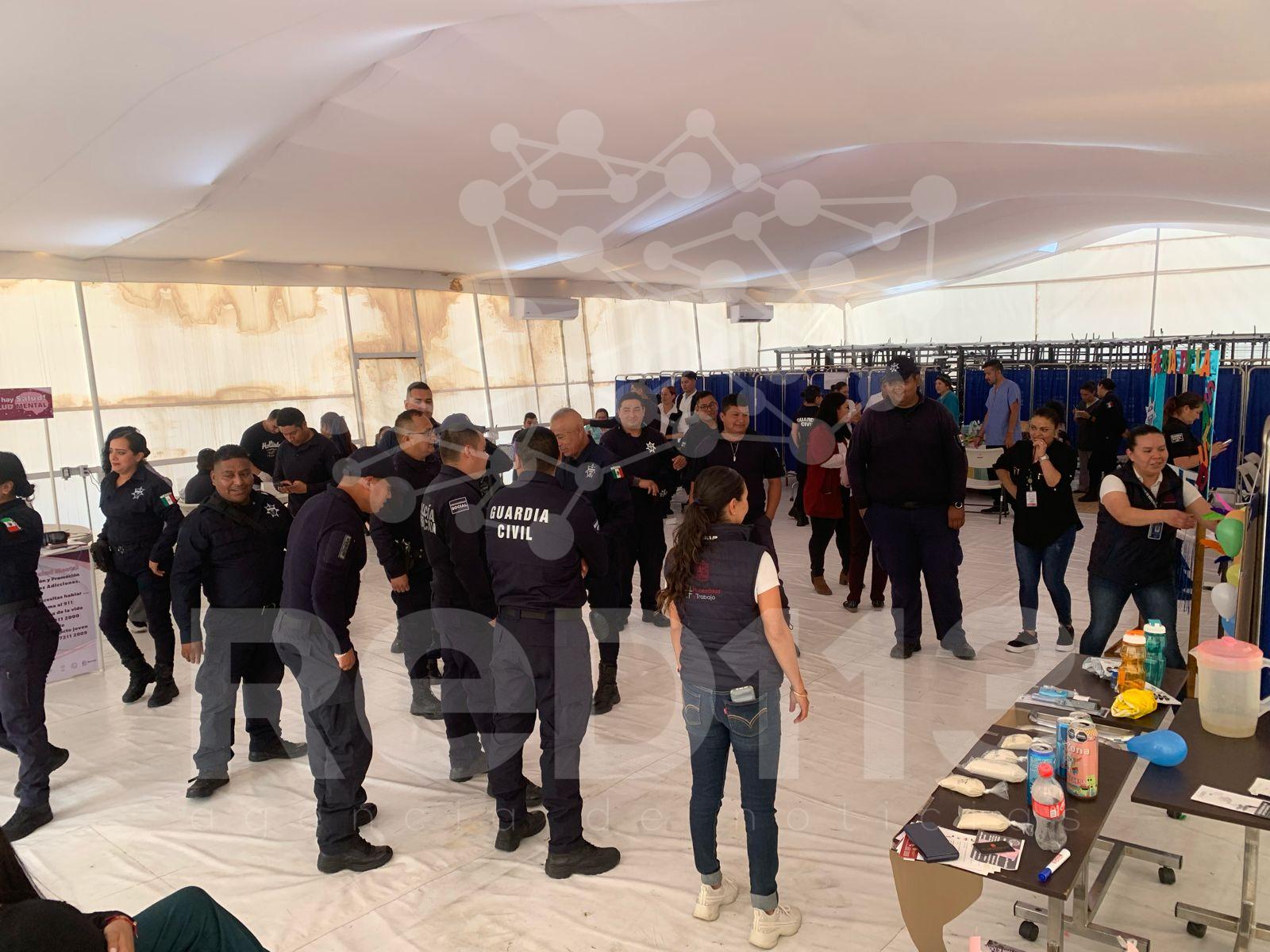 Guardias civiles en Zitácuaro reciben servicios de salud