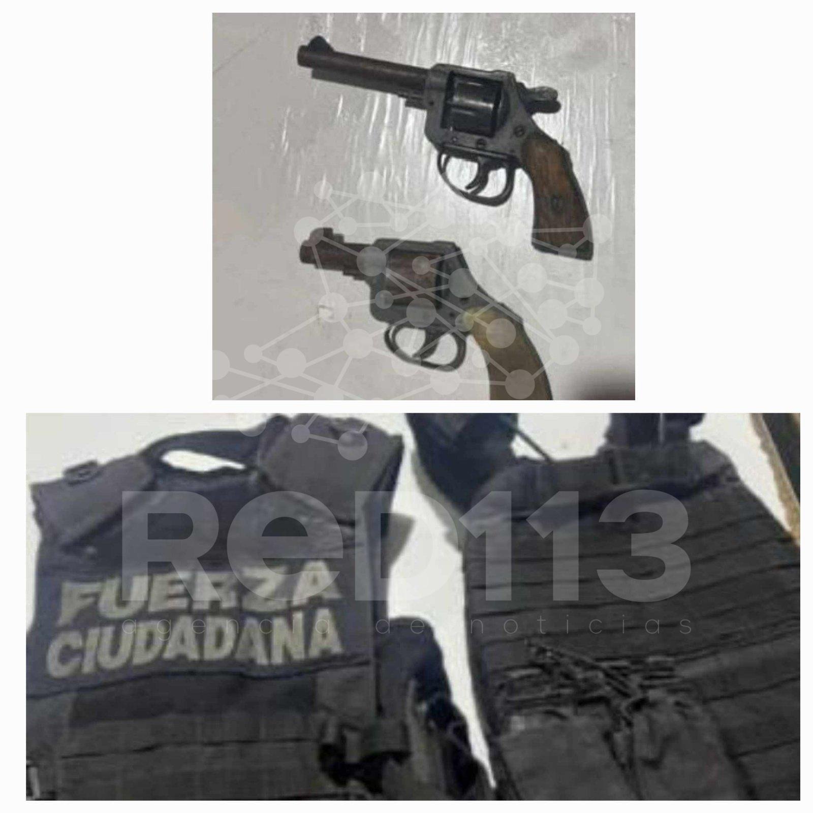 En Queréndaro, SSP y Policía Municipal aseguran a uno en posesión de dos armas de fuego y chalecos balísticos