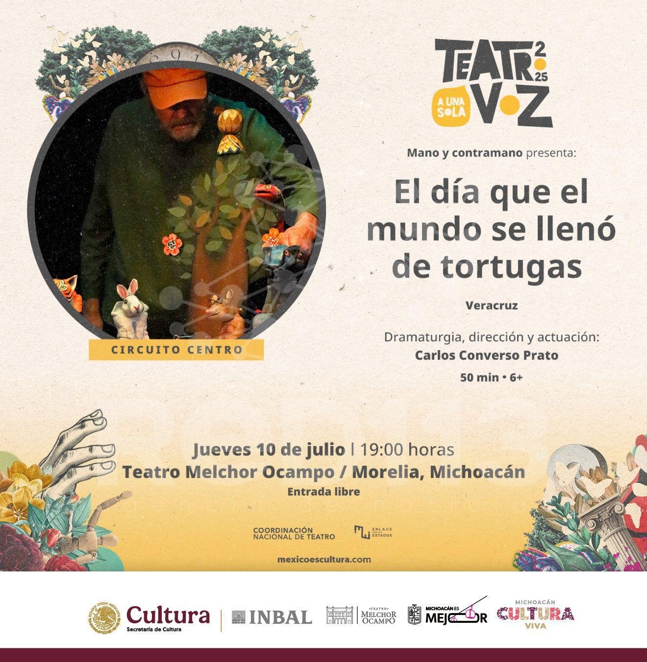 Función de títeres para pensar y reír llega al Teatro Ocampo