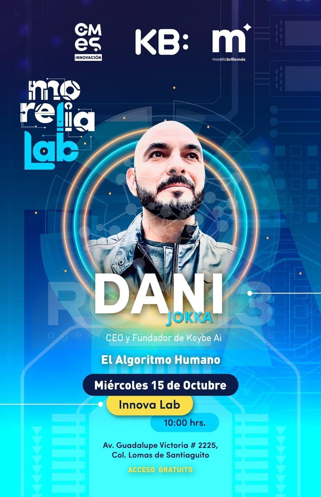 Morelia Lab presentará a Daniel Jokka, fundador y CEO de Keybe