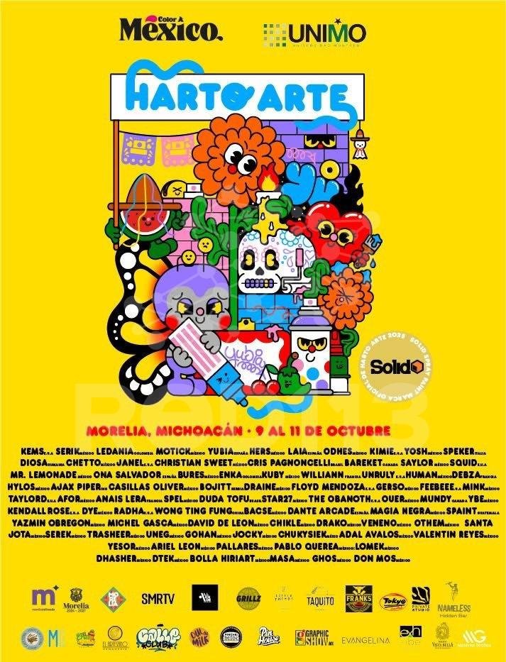 Morelia se convierte en lienzo de creatividad y expresión con ‘Festival Harto Arte’