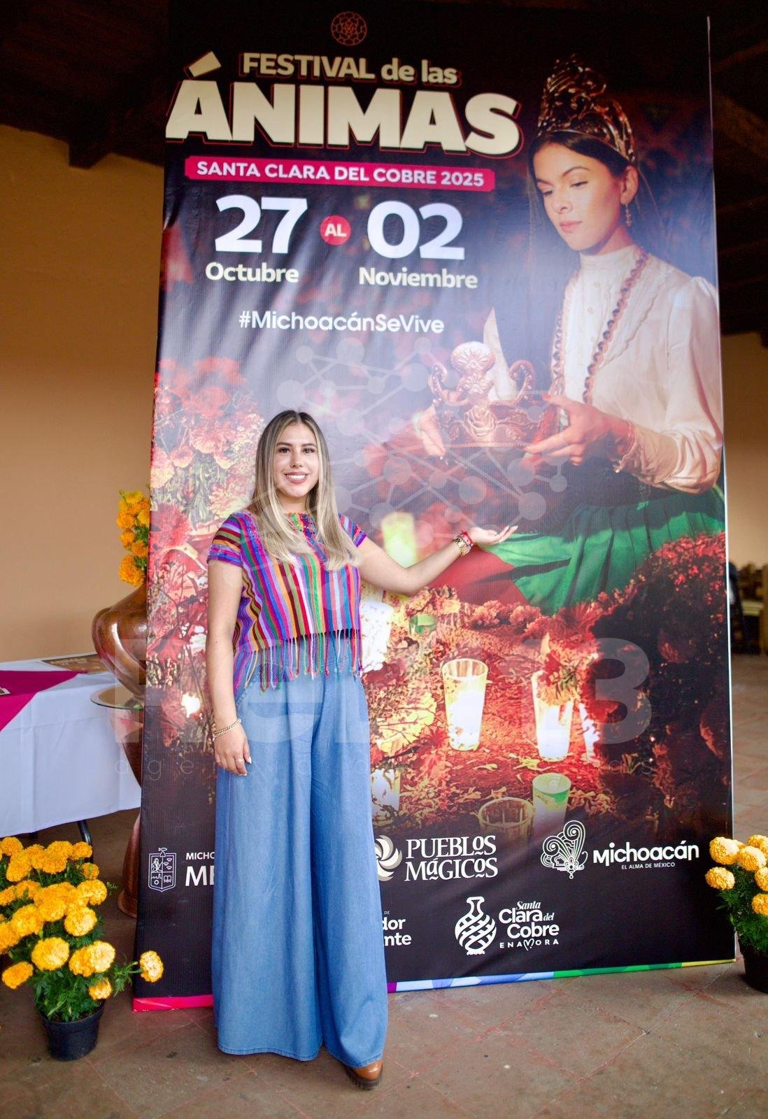 Presenta Dayana Pérez el cartel oficial del Festival de las Ánimas 2025 en Santa Clara del Cobre