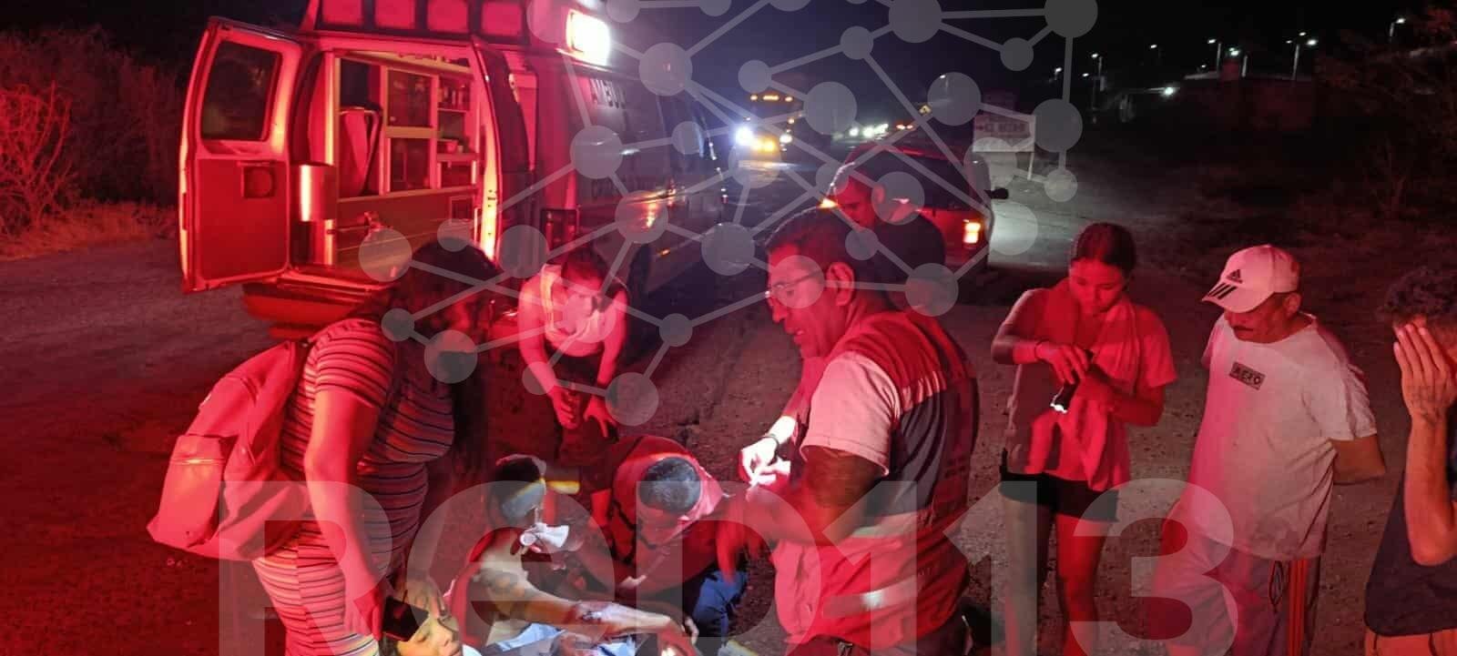 Accidente de motocicleta deja 2 heridos en la Huetamo-Quenchendio