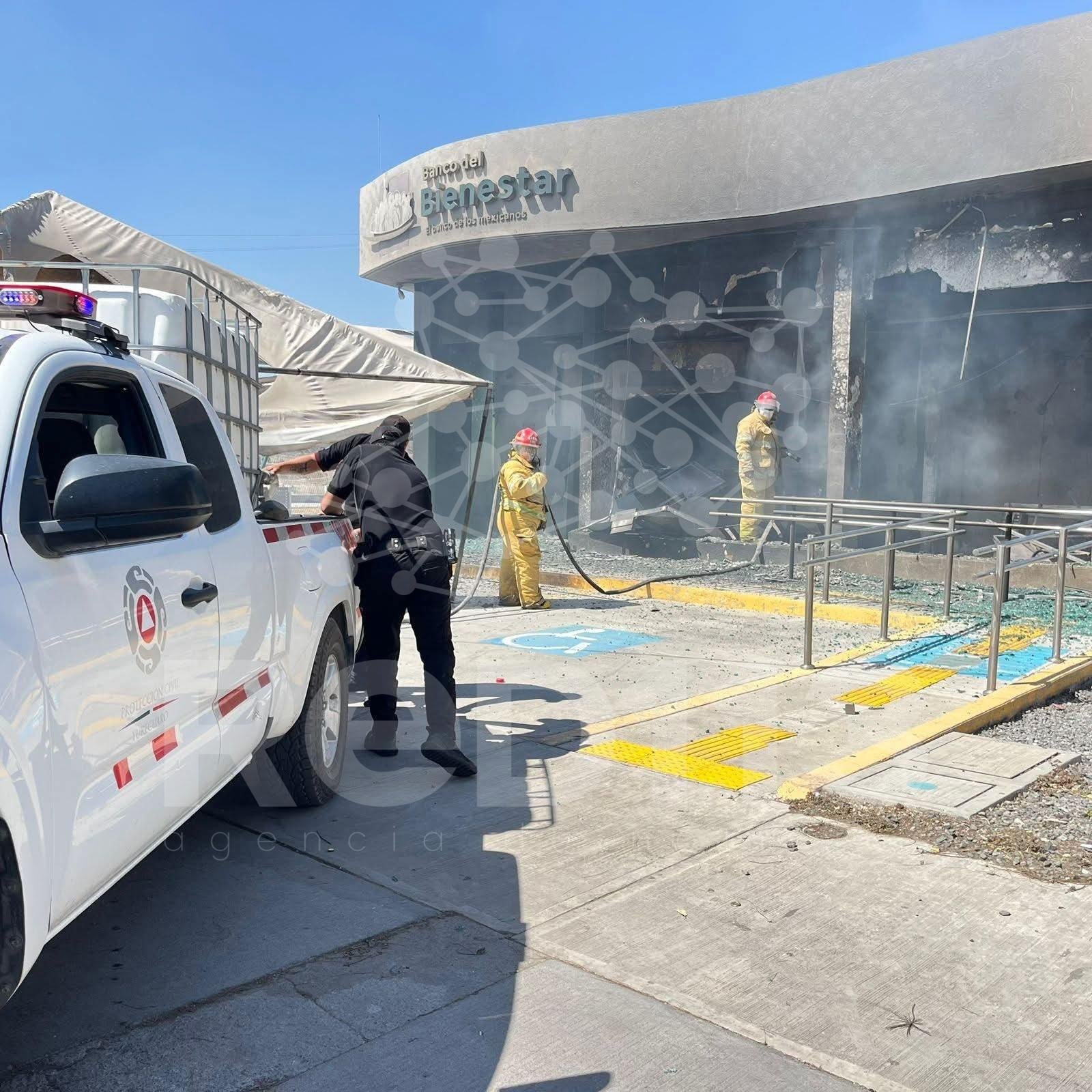 Queman 20 sucursales del Banco del Bienestar en Jalisco y al menos 3 en Michoacán tras abatimiento de “El Mencho”