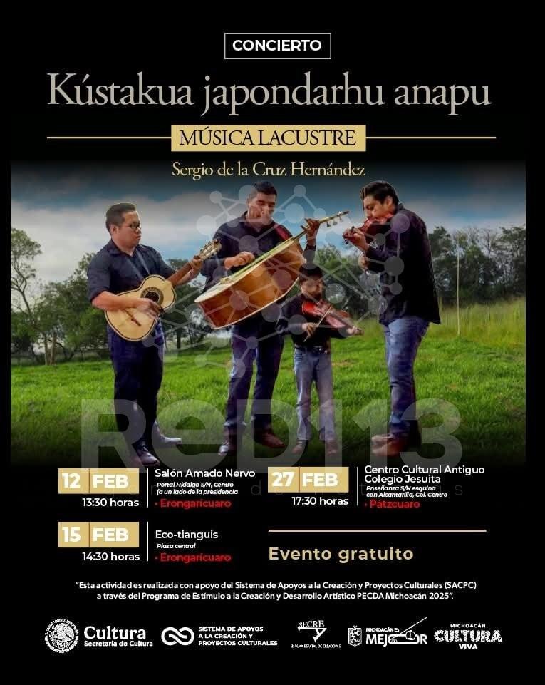 Secum invita al concierto de mariachi tradicional en la región lacustre de Pátzcuaro