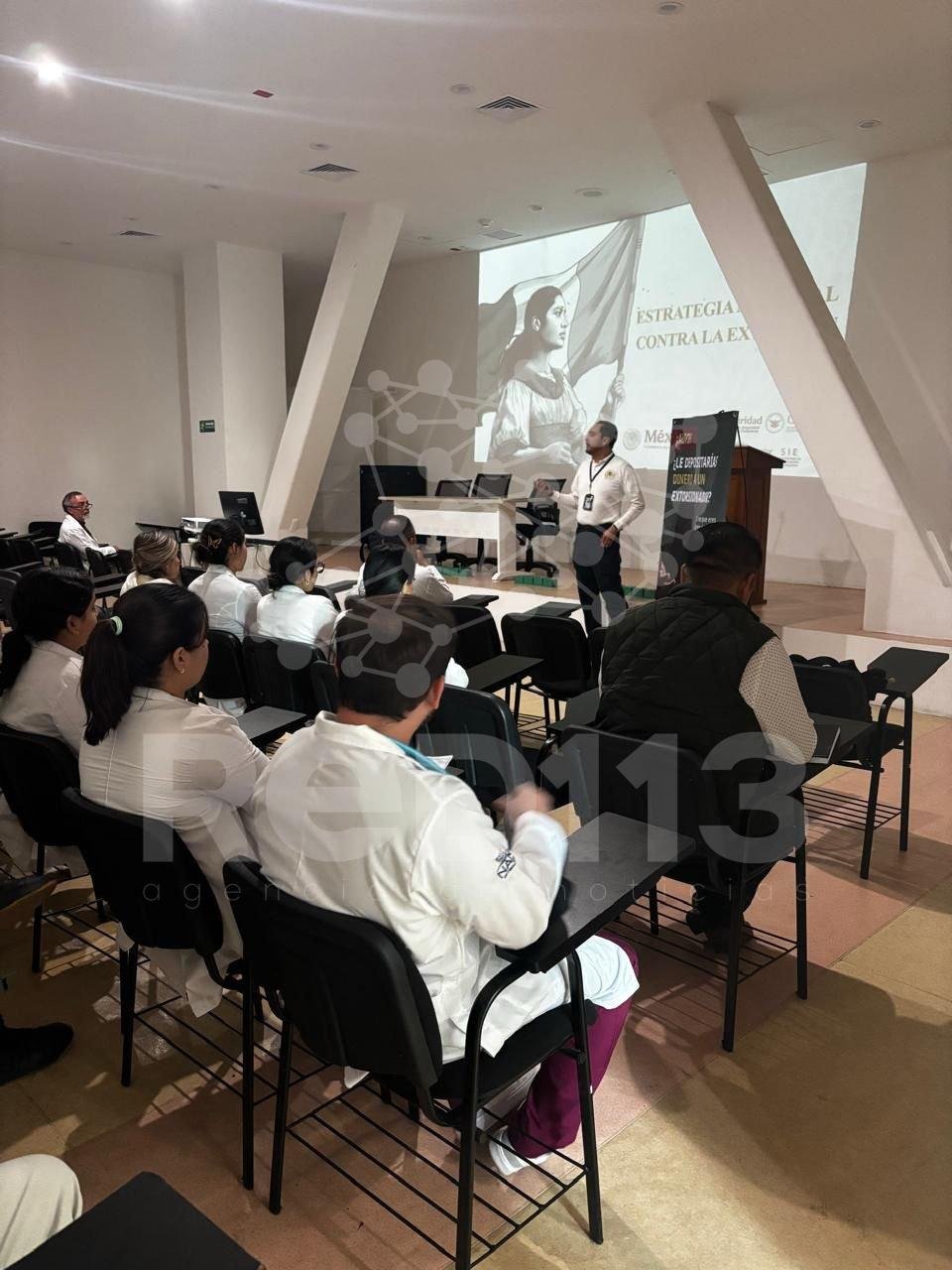 FGE fortalece acciones de prevención de la extorsión en Hospital Infantil de Michoacán