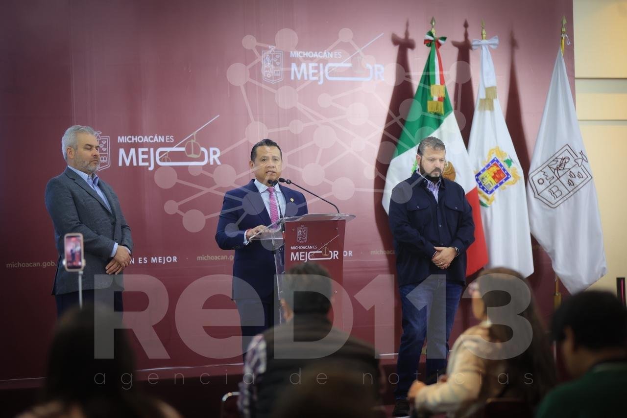 Carlos Torres Piña informa avances decisivos en tres casos de alto impacto en Michoacán