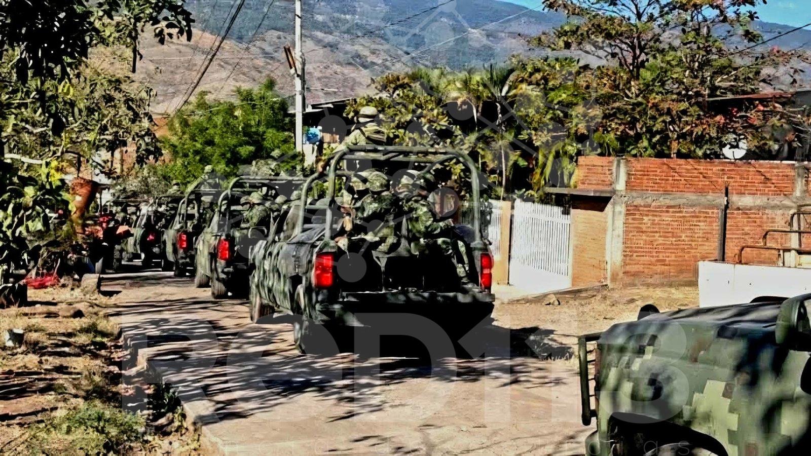 Dos criminales abatidos por Defensa durante enfrentamiento armado, en Apatzingán