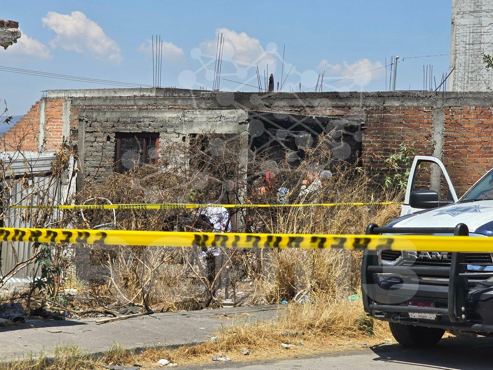 Hallan a hombre calcinado en un cuarto en obra negra en la colonia Ampliación La Soledad, Morelia