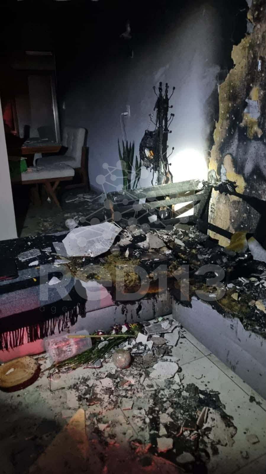 Ocurre incendio en domicilio de la colonia Praderas de La Huerta, Morelia