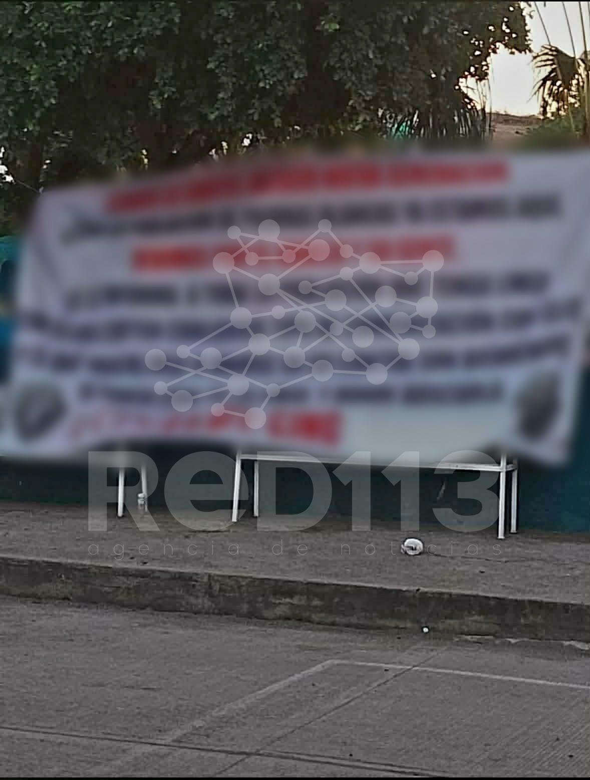 Cuelgan narcomantas firmadas por el CJNG, en Buenavista