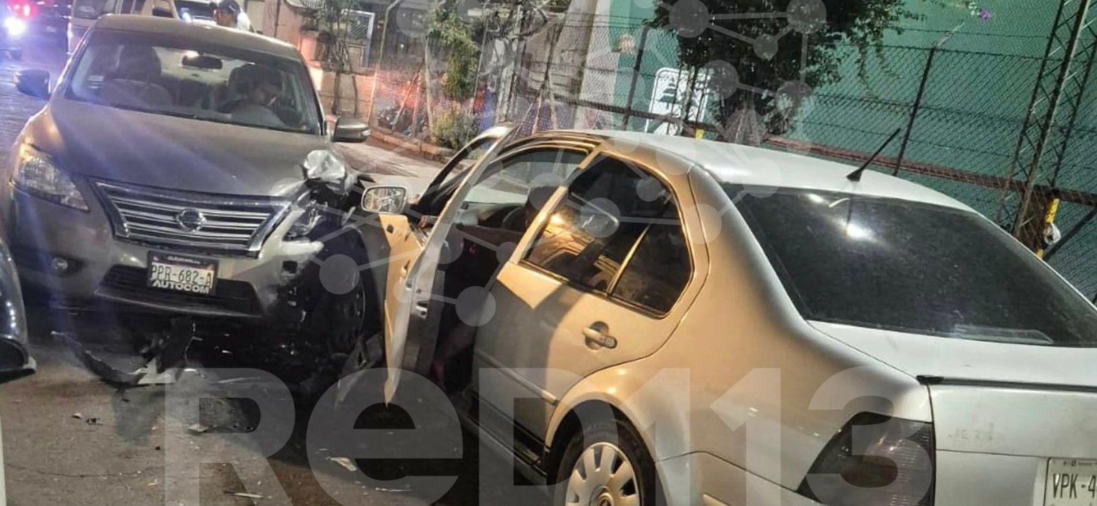 Derrapa motociclista al poniente de Morelia y chocan dos autos en el Centro Histórico