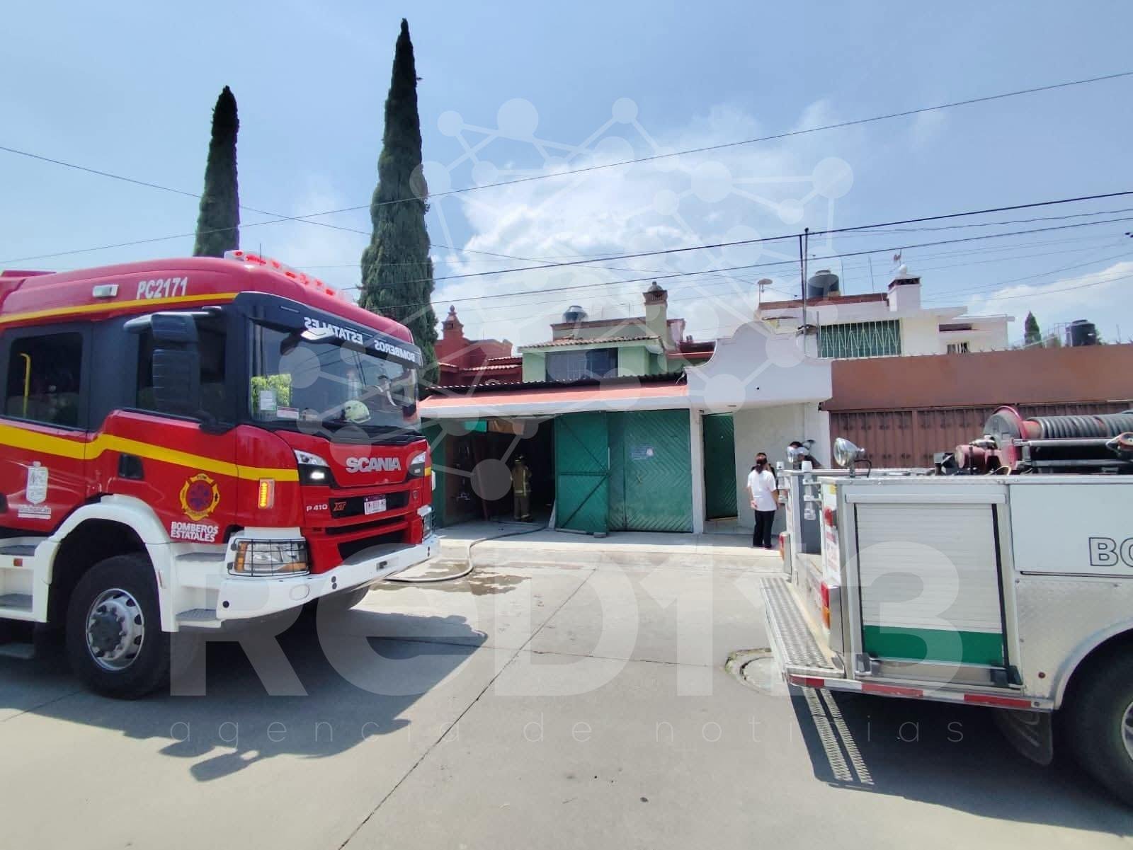 Se registra incendio de domicilio en la colonia Rinconada del Valle, Morelia