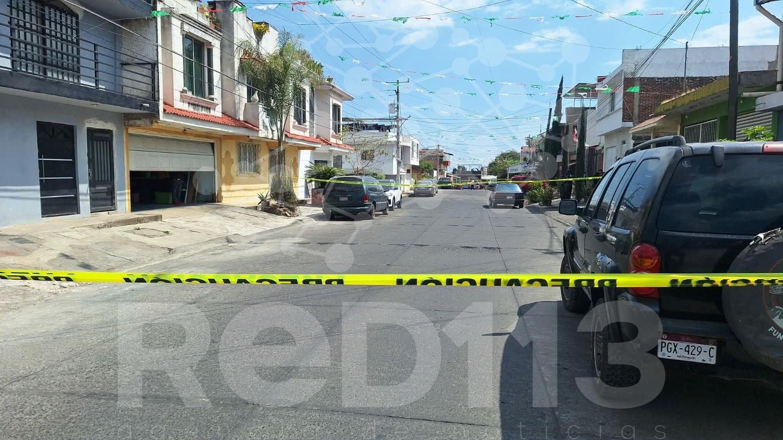 Un muerto y un herido, tras agresión armada en la colonia Palito Verde, de Uruapan
