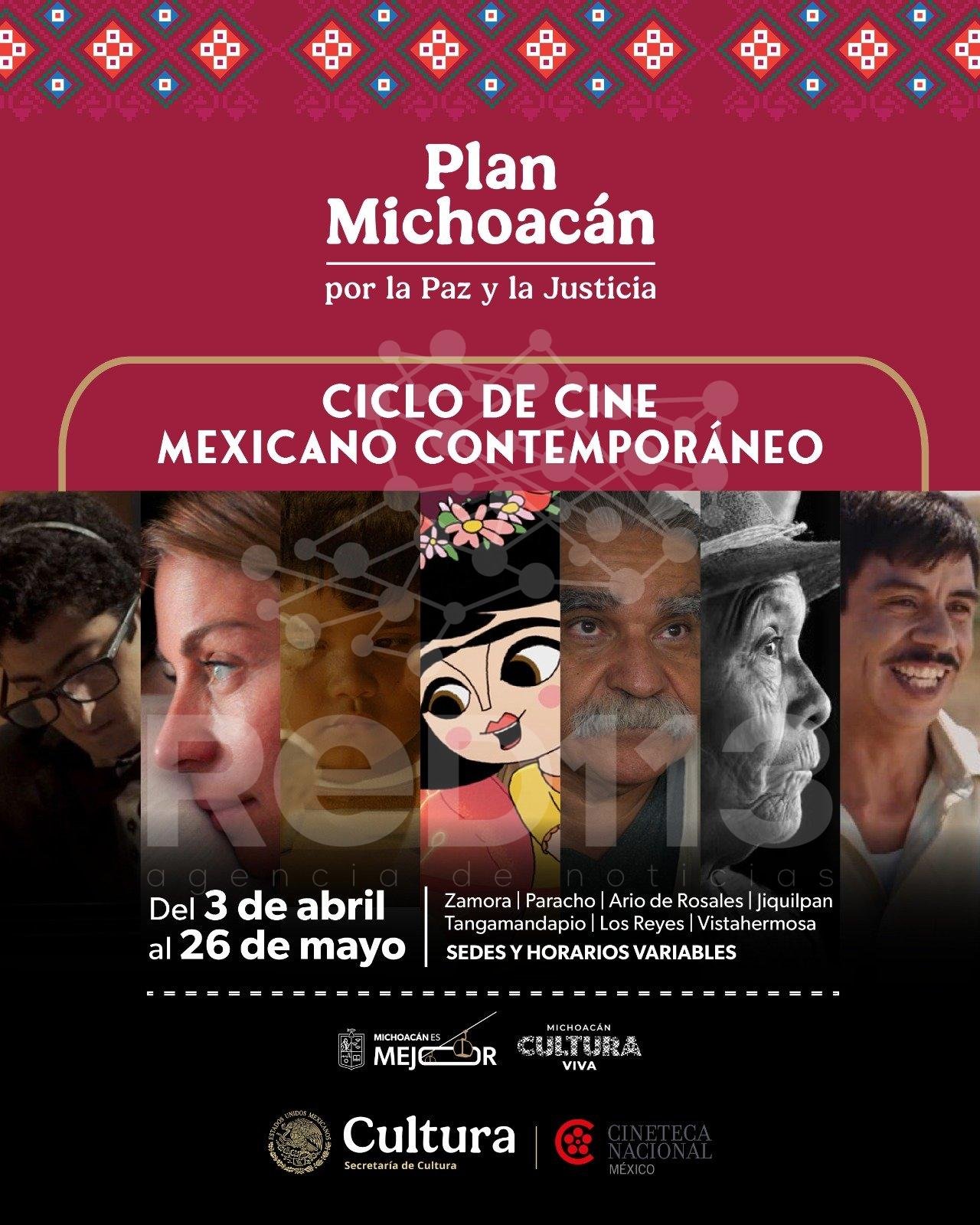 Cine mexicano gratuito llega a 7 municipios de Michoacán: Secum