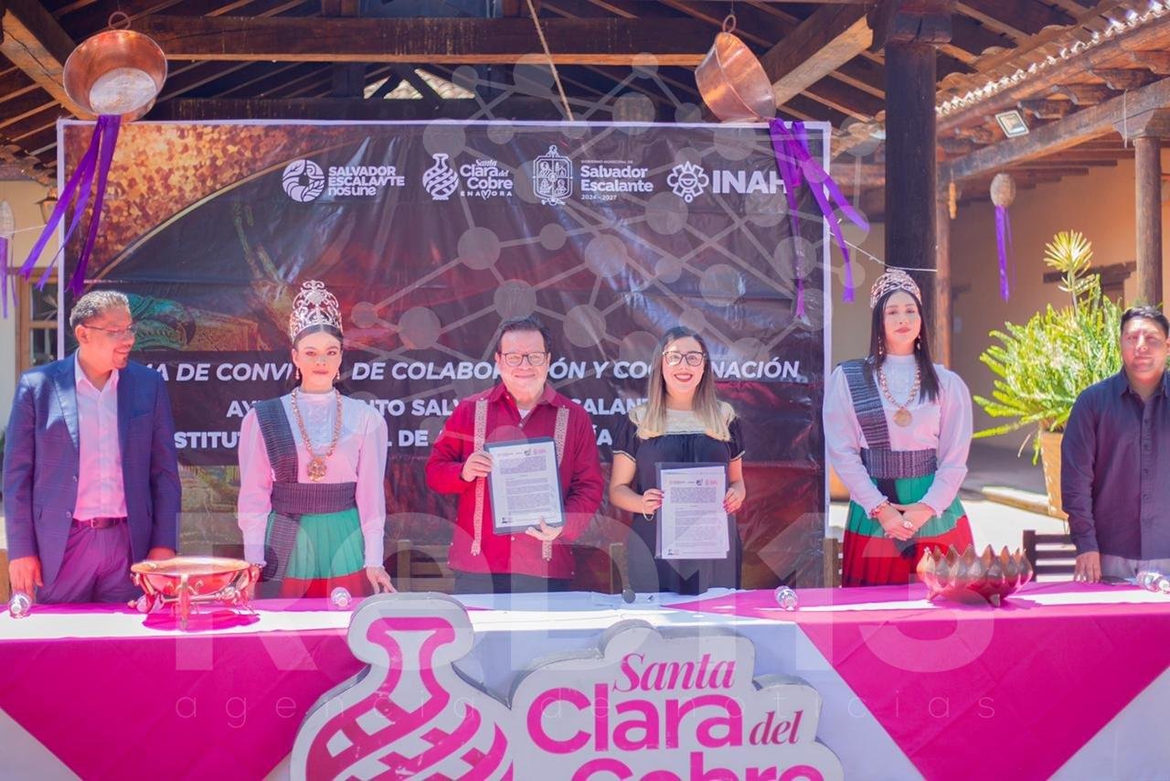 Salvador Escalante y el INAH firman convenio de colaboración para la preservación del patrimonio: Dayana Pérez