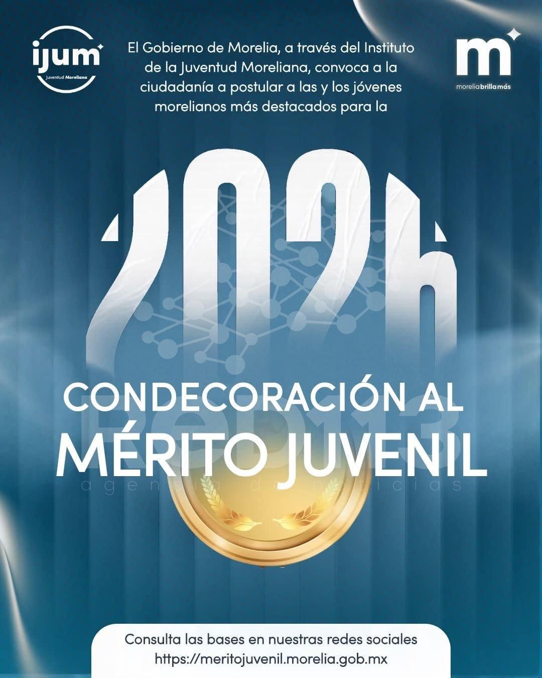 Gobierno de Morelia invita a jóvenes a brillar con la Condecoración al Mérito Juvenil