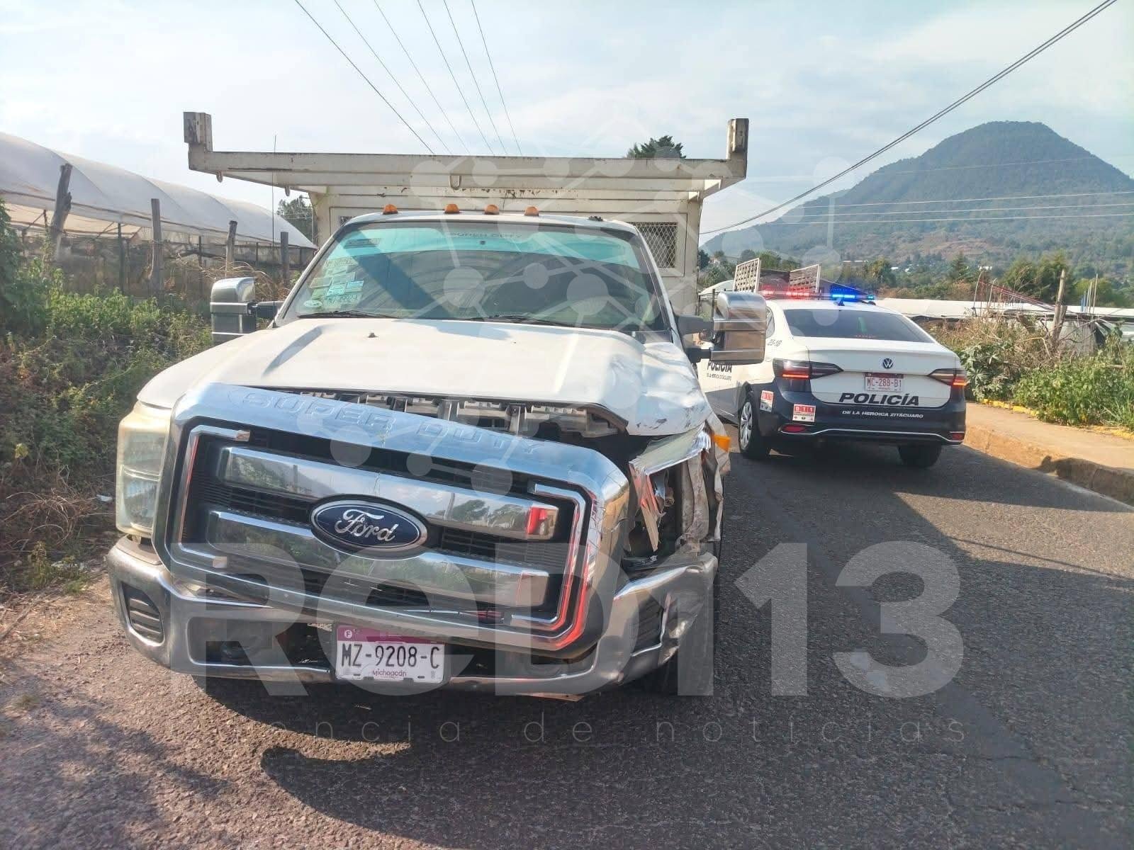 Muere motociclista tras ser chocado por camioneta en Ziráhuato, en el municipio de Zitácuaro