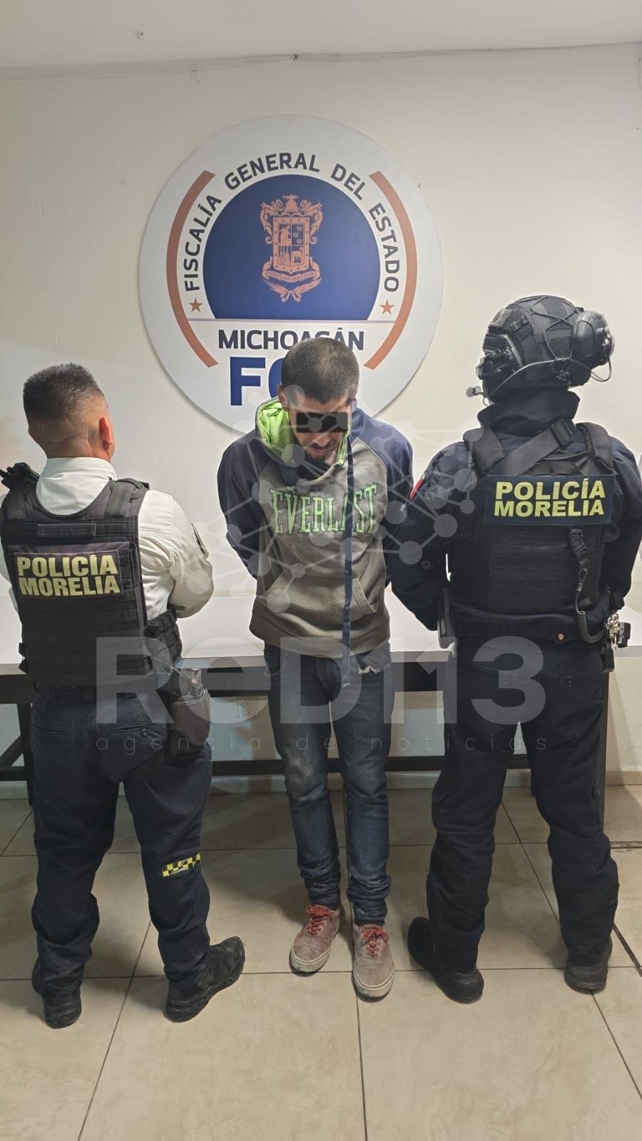 Policía Morelia detiene a sujeto posiblemente ligado a un caso de feminicidio