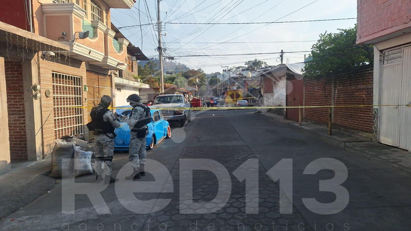 Motosicarios matan a un hombre, en la colonia Elías Pérez Ávalos de Uruapan