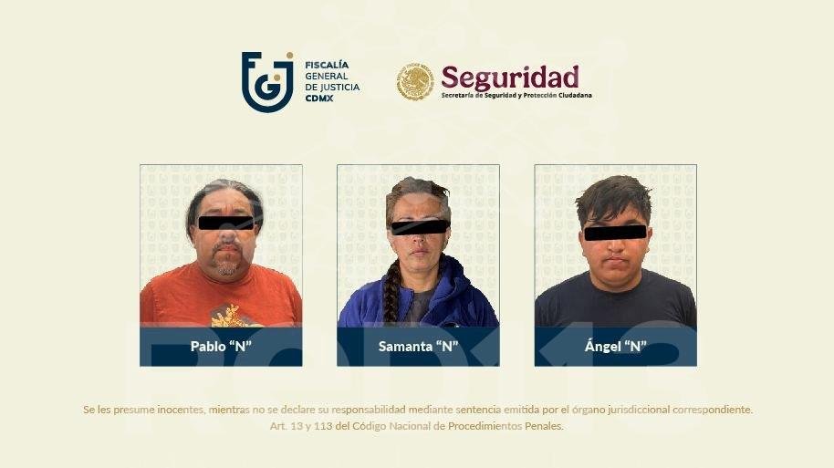 Durante cateo, Fiscalía CDMX y SSPC detienen a probable líder e integrantes de célula dedicada a la comercialización de autopartes robadas
