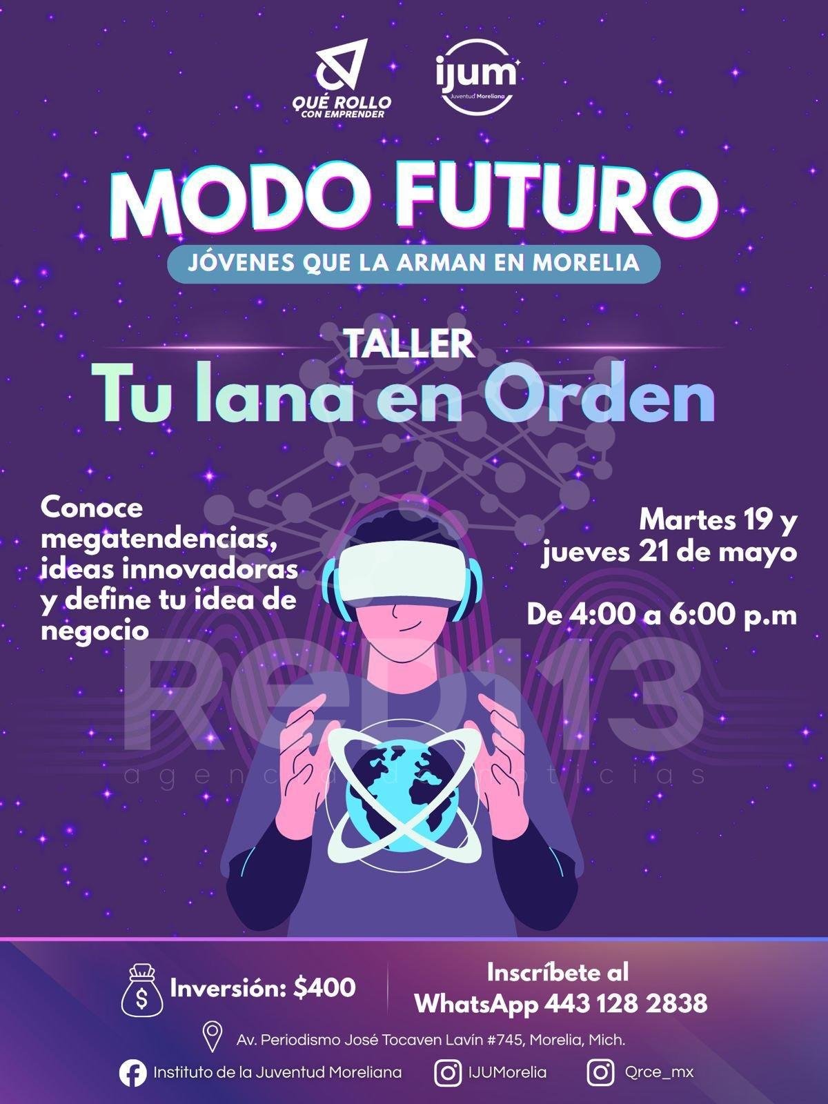 Invita IJUM a taller de educación financiera para jóvenes morelianos