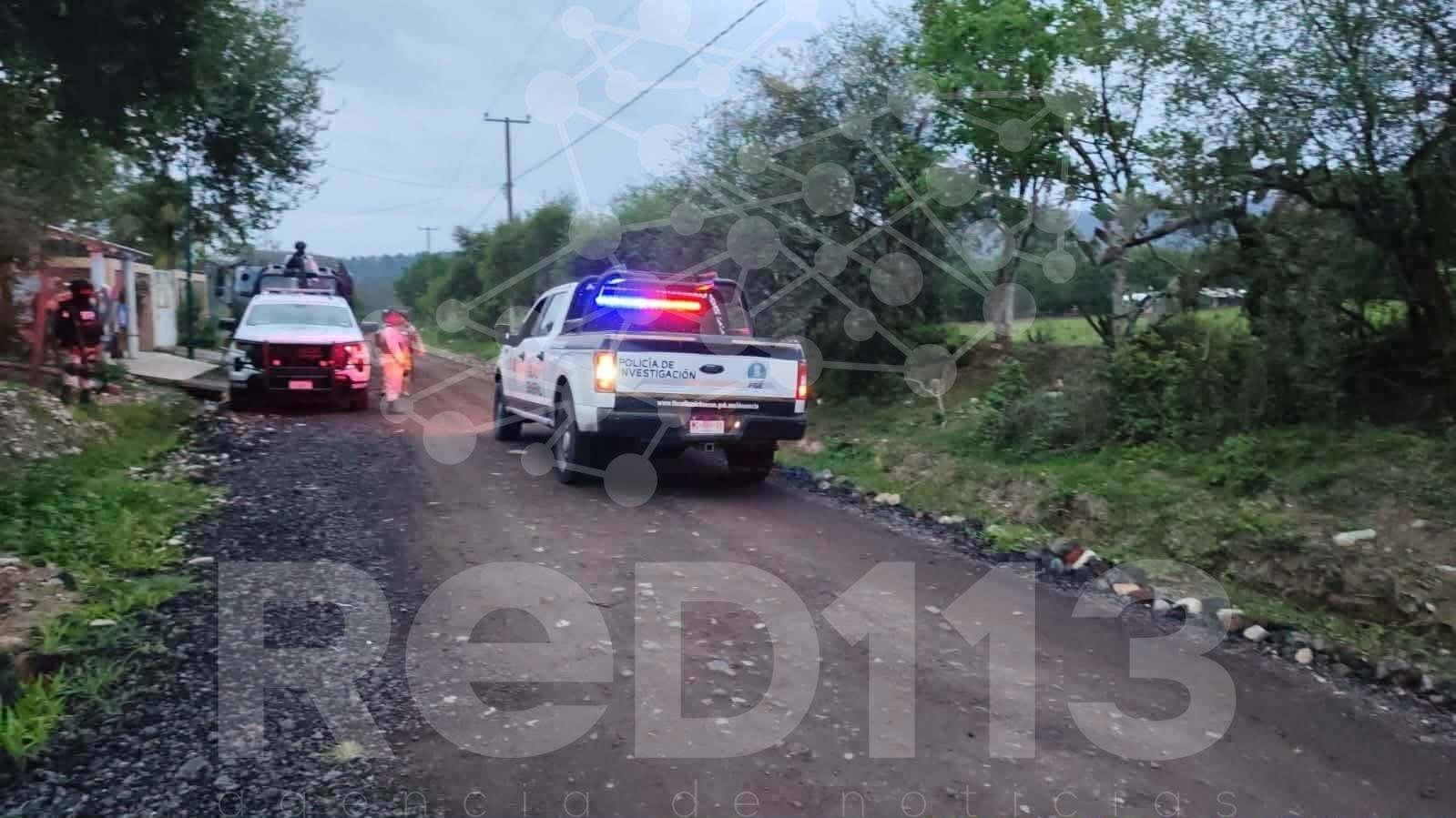 Matan a un hombre y hieren a su hijo de 1 año en Arroyo Colorado, en el municipio de Morelia