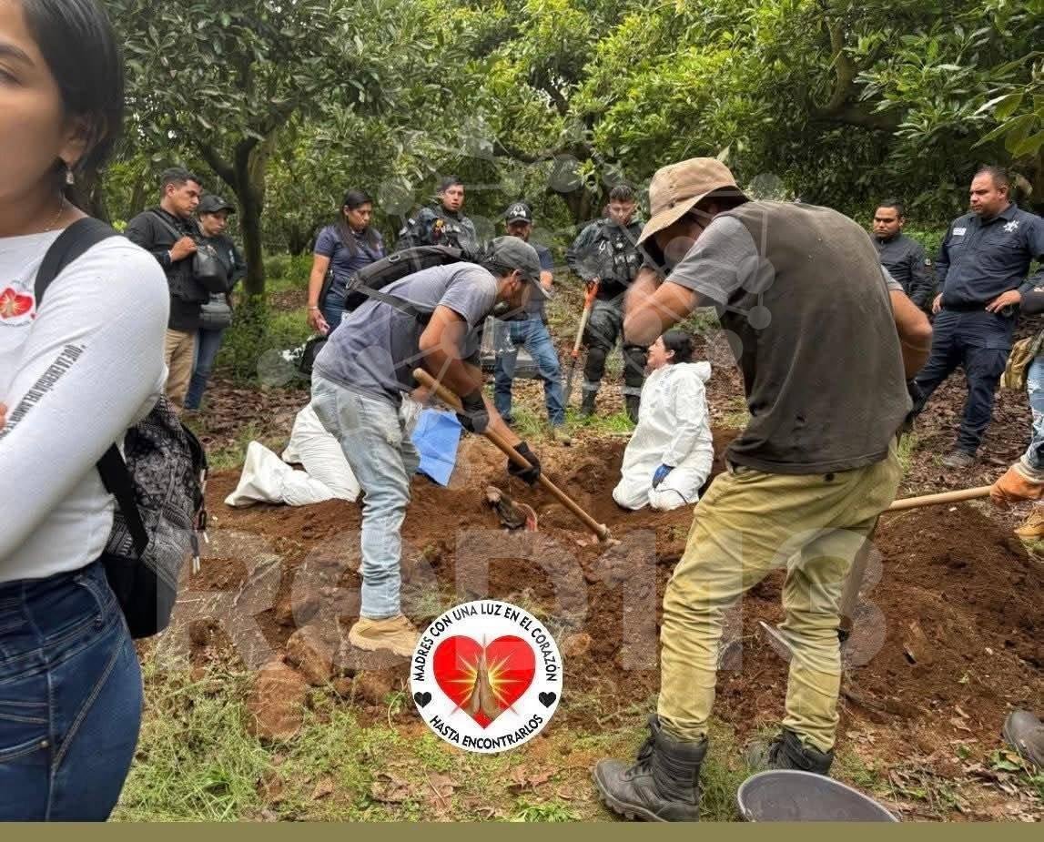 Madres buscadoras localizan restos de dos personas en fosas clandestinas de Uruapan