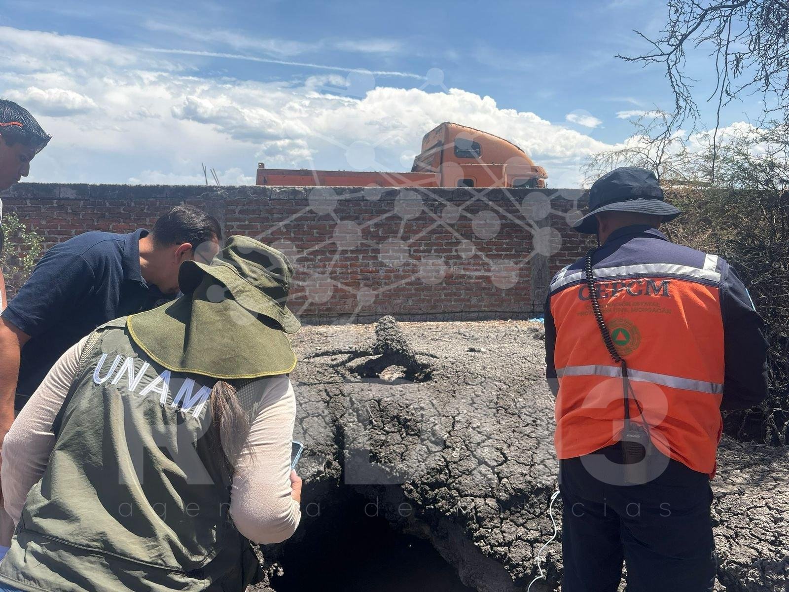 Fenómeno en Ixtlán no es un volcán activo; autoridades de PC mantienen vigilancia