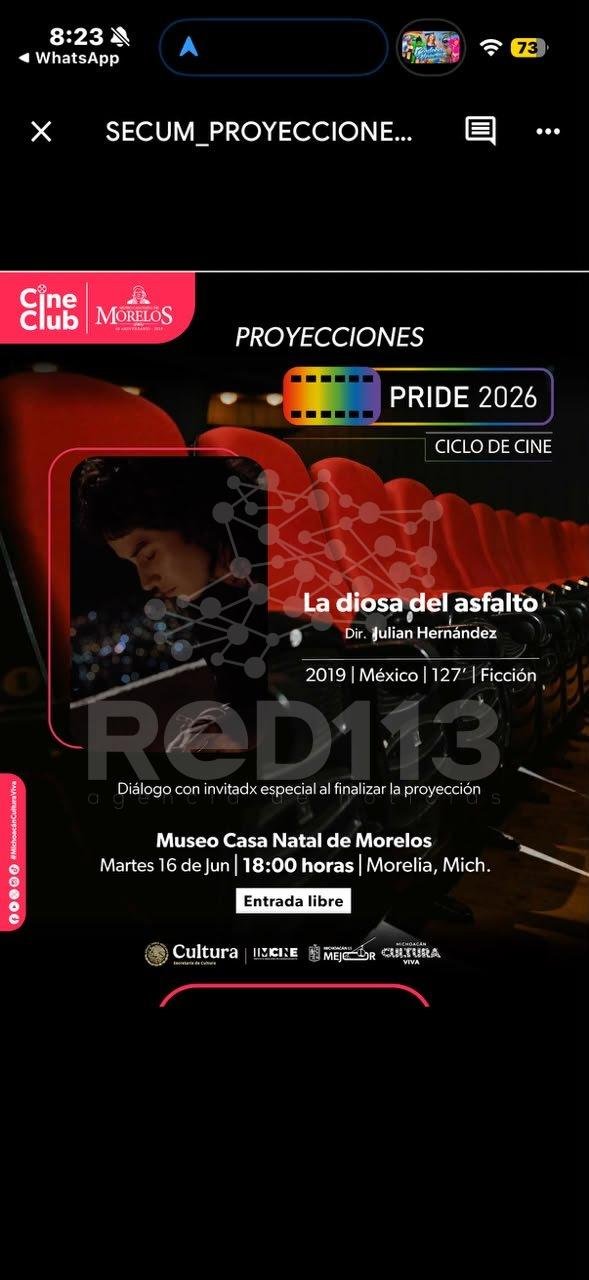 Secum celebra el Mes del Orgullo con el Ciclo de Cine Pride 2026 en la Casa Natal Morelos