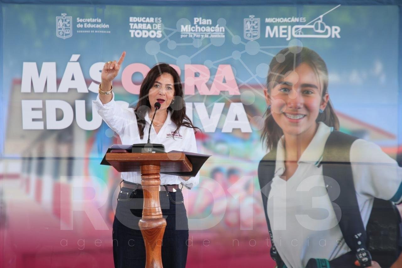 Más de 2 mil mdp mejoran escuelas en todo Michoacán: Gabriela Molina 