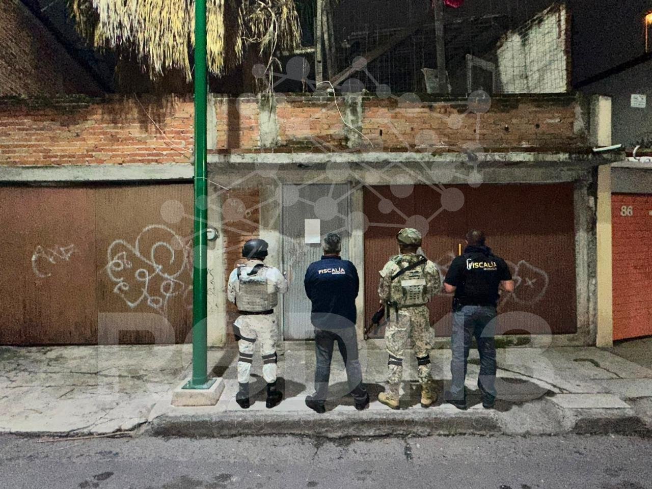 Fiscalía General ejecuta tres cateos en Morelia; asegura más de mil 400 dosis de metanfetamina y detiene a tres personas