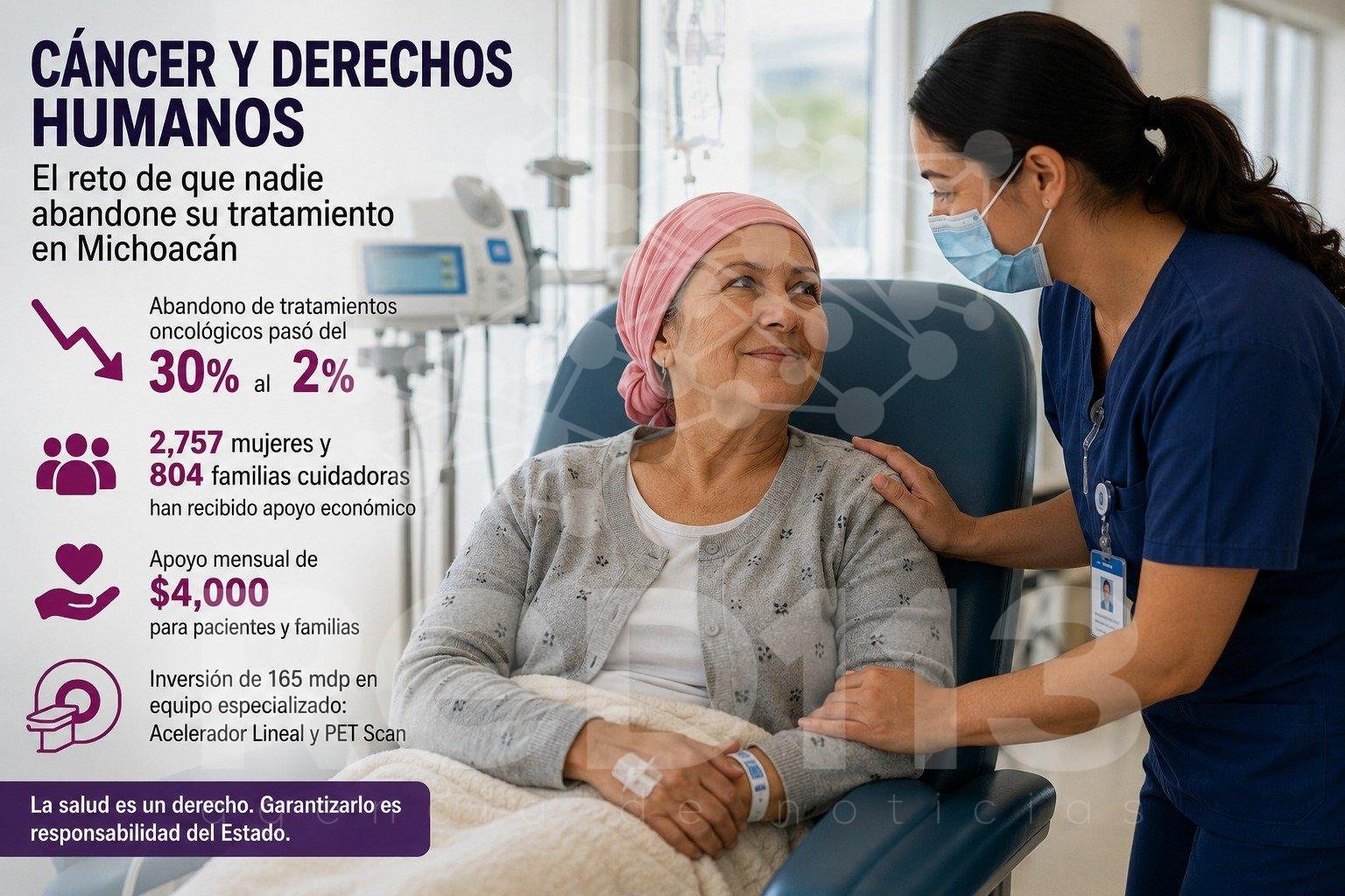 Cáncer y derechos humanos: el reto de que nadie abandone su tratamiento en Michoacán