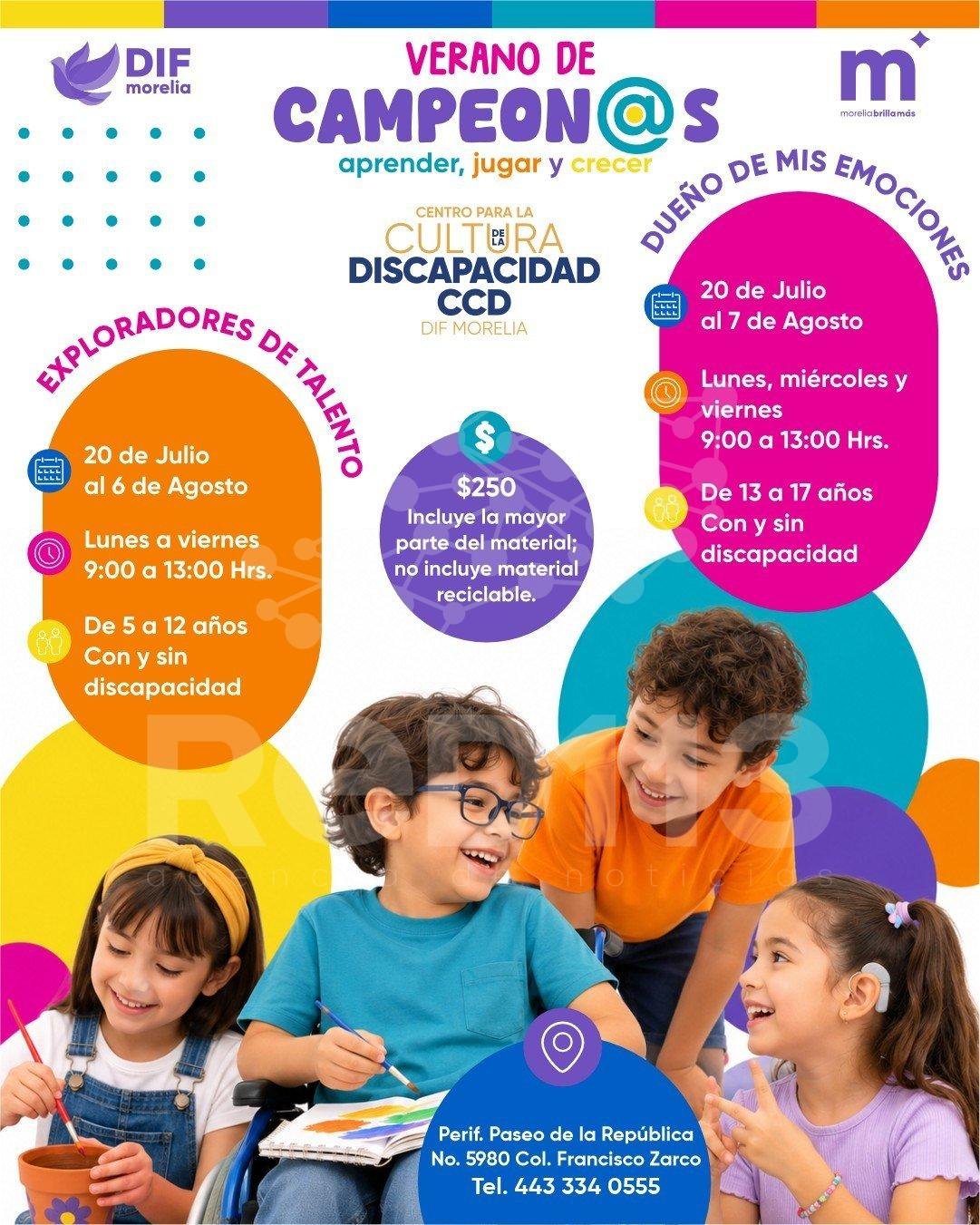 Paola Delgadillo invita a cursos de verano incluyentes en el Centro para la Cultura de la Discapacidad