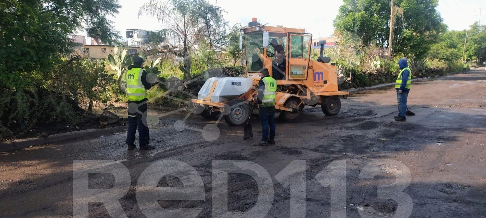 Gobierno de Morelia mantiene labores de bacheo en distintos puntos del municipio