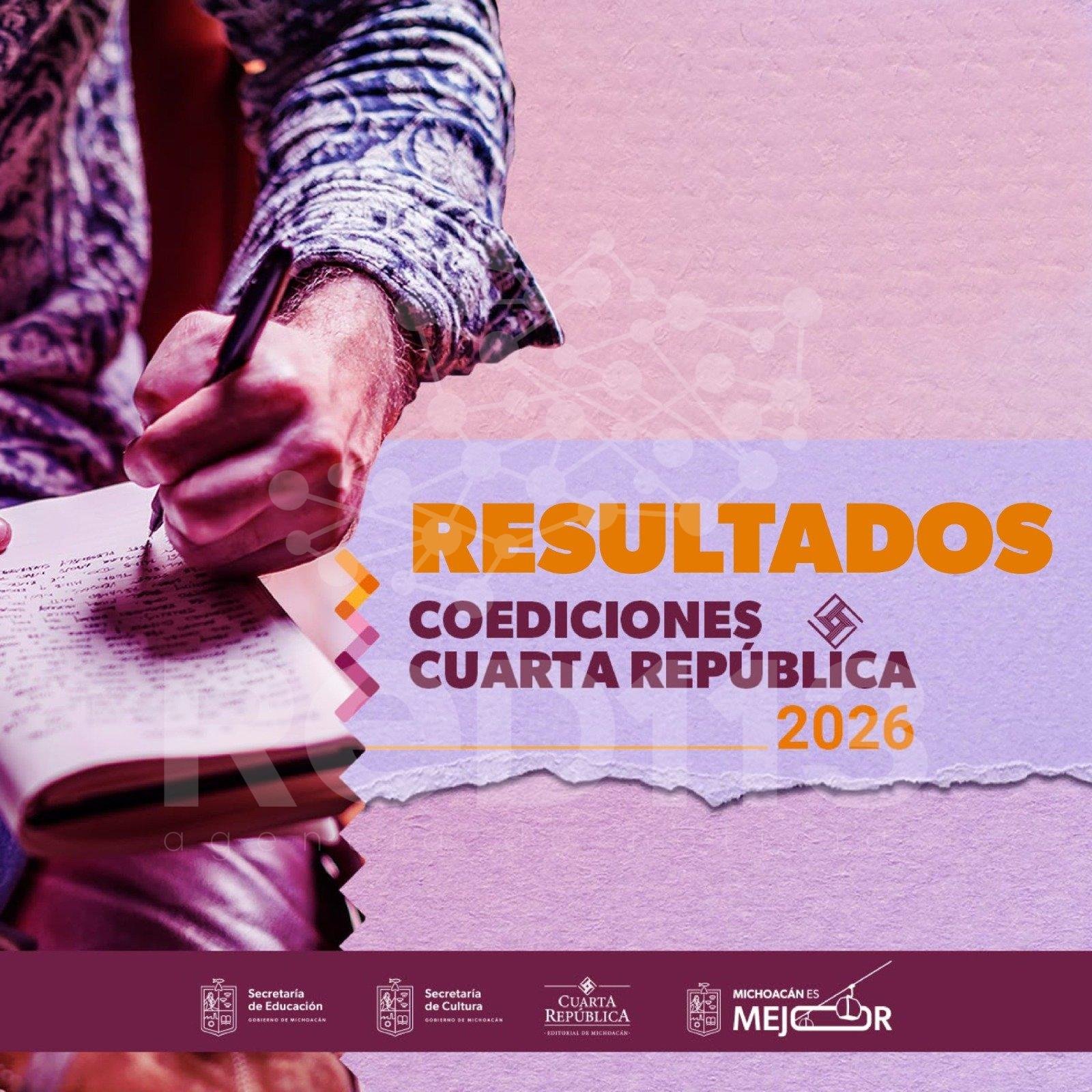 Editorial Cuarta República anuncia ganadores de la convocatoria de coediciones 2026
