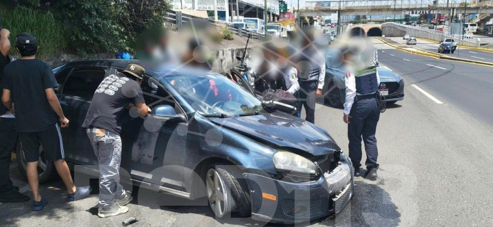 Accidente automovilístico deja un herido en el Libramiento Oriente de Morelia