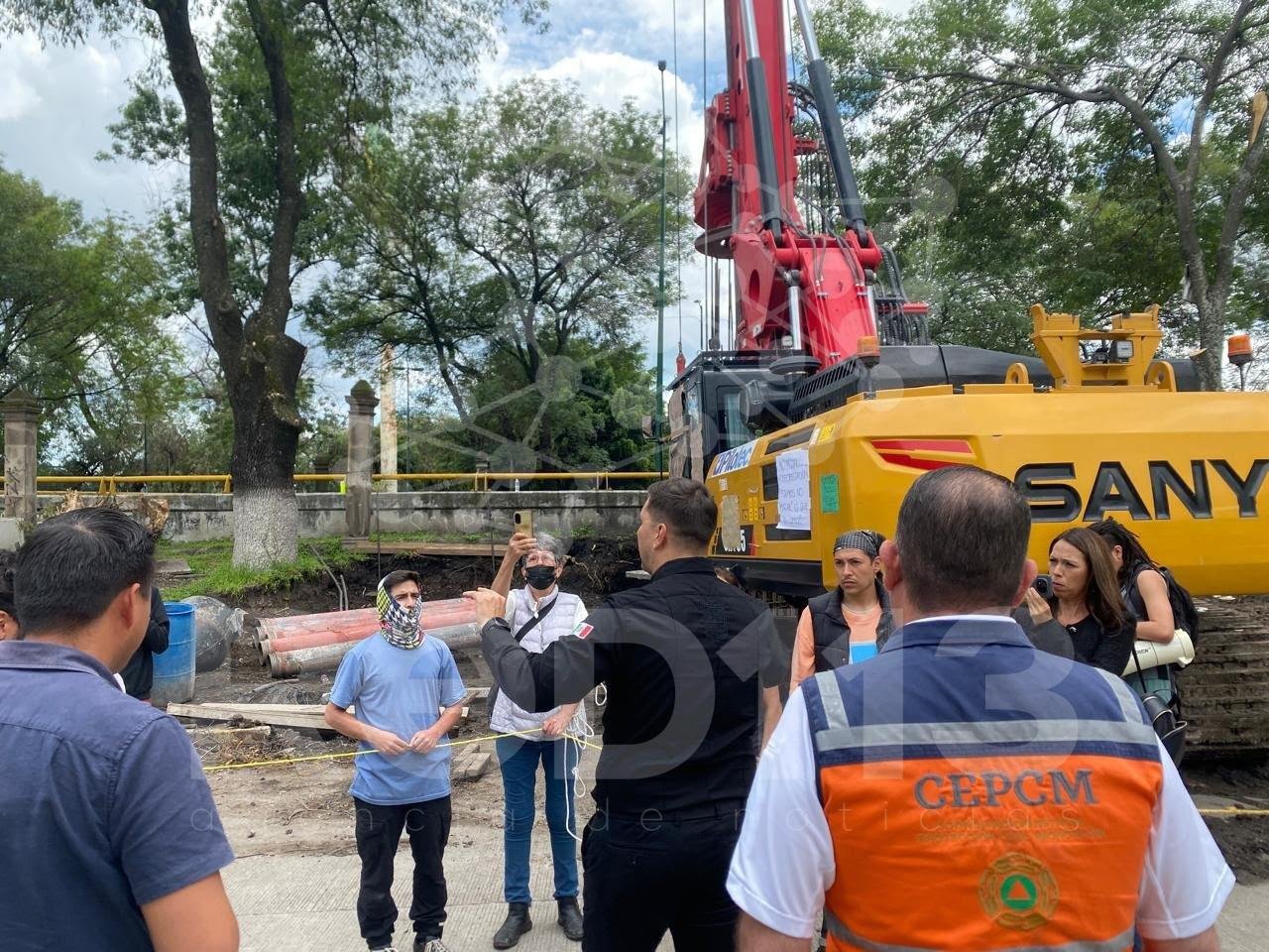 PC Estatal advierte riesgo por maquinaria pesada obstruida por manifestantes en Tres Puentes