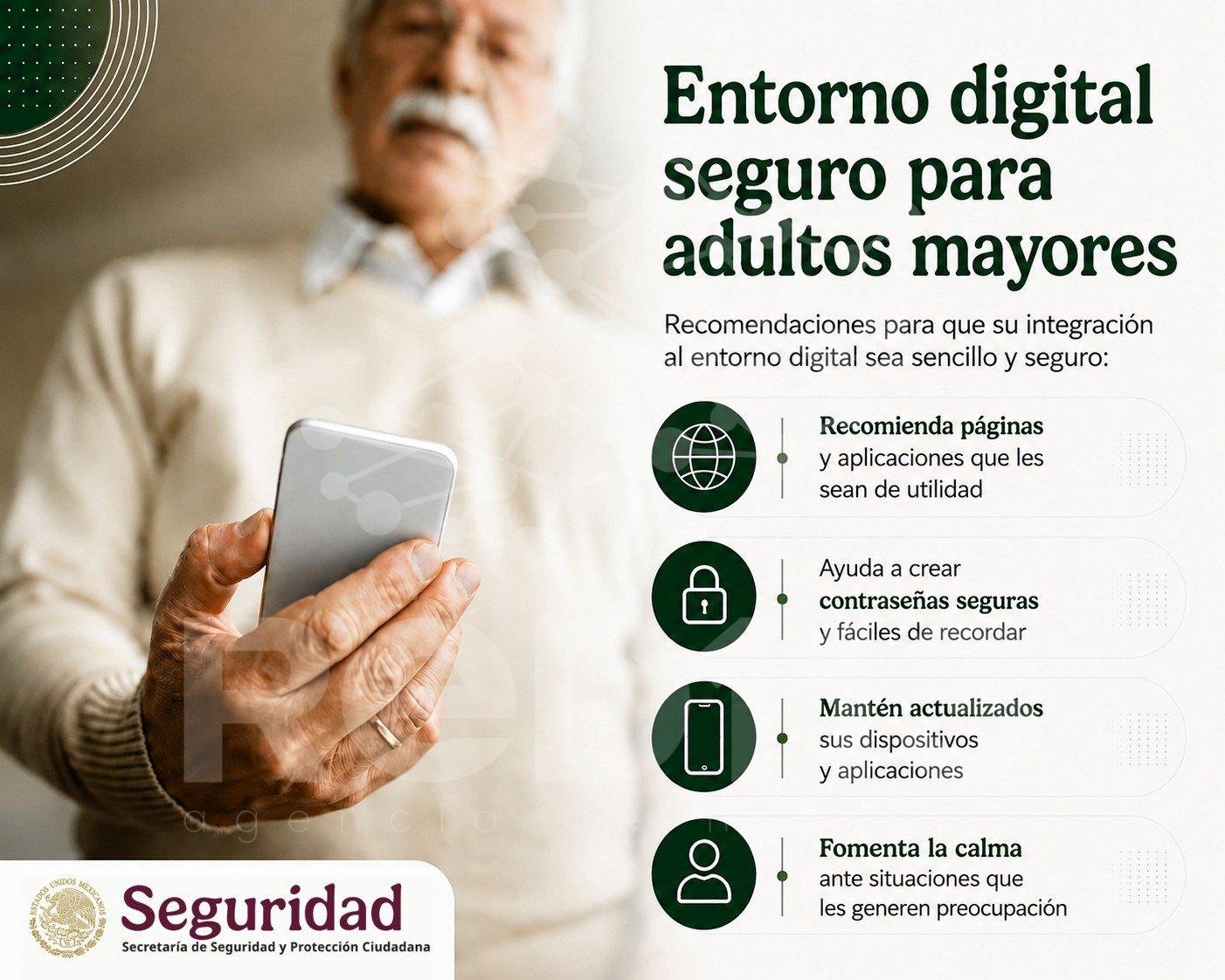 LA SSPC EMITE RECOMENDACIONES PARA QUE LAS PERSONAS ADULTAS MAYORES SE DESENVUELVAN EN UN ENTORNO DIGITAL SEGURO