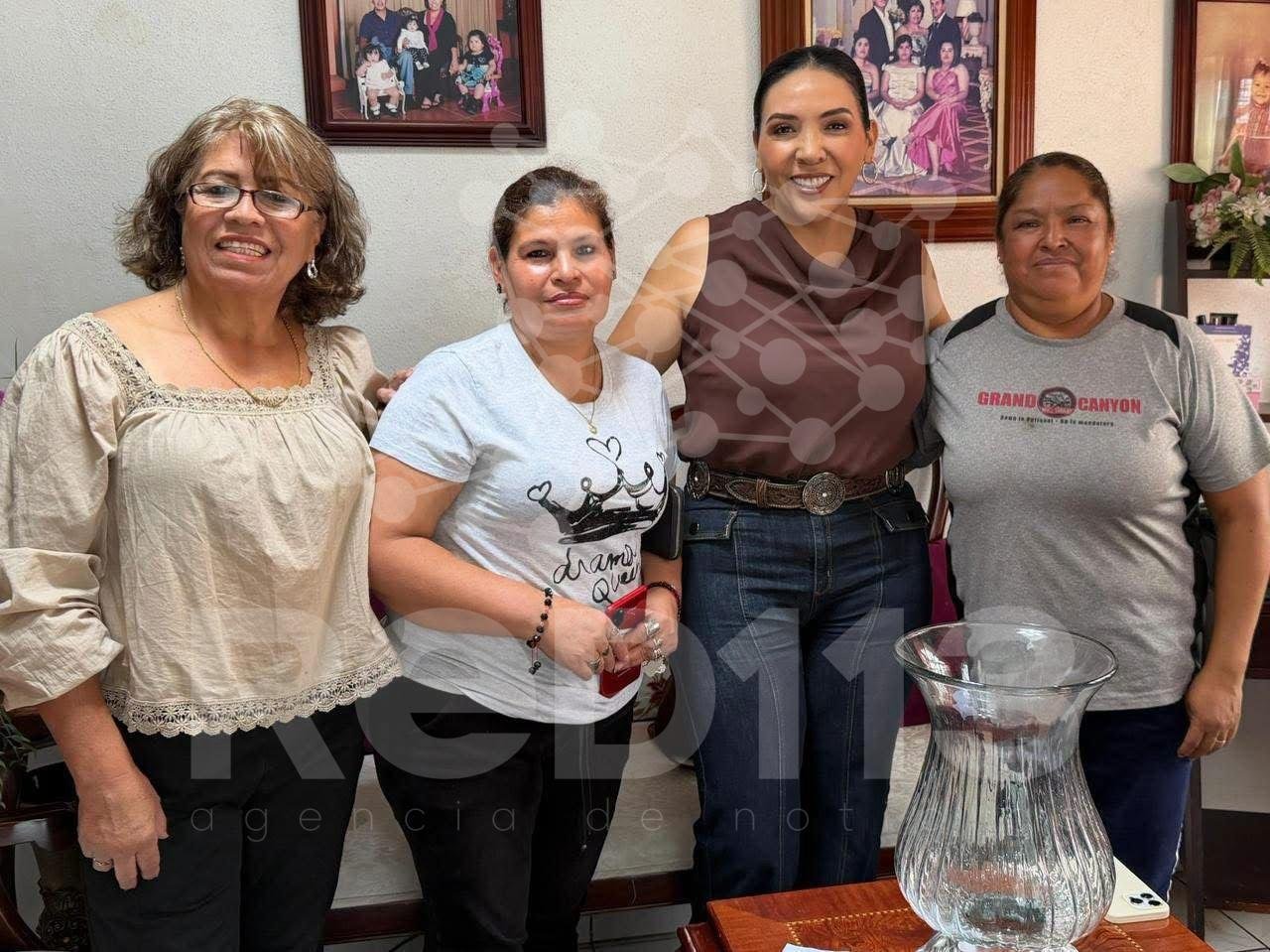 Adriana Campos Huirache fortalece cercanía con familias y mujeres de Jacona