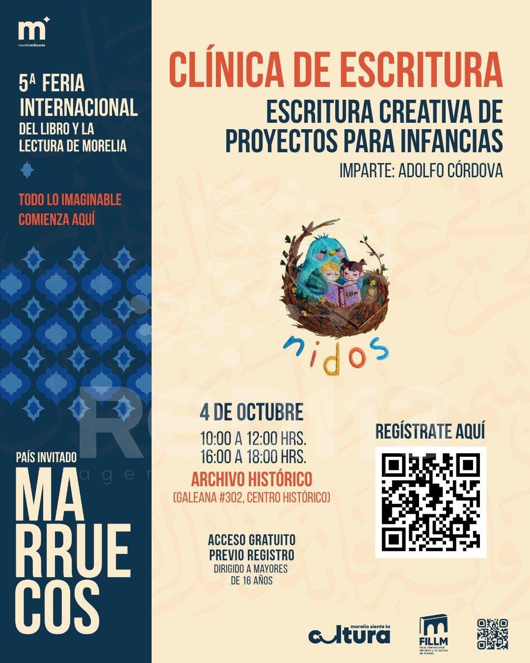 SeCultura invita a cursos y talleres de 5ta Feria Internacional del Libro y la Lectura de Morelia