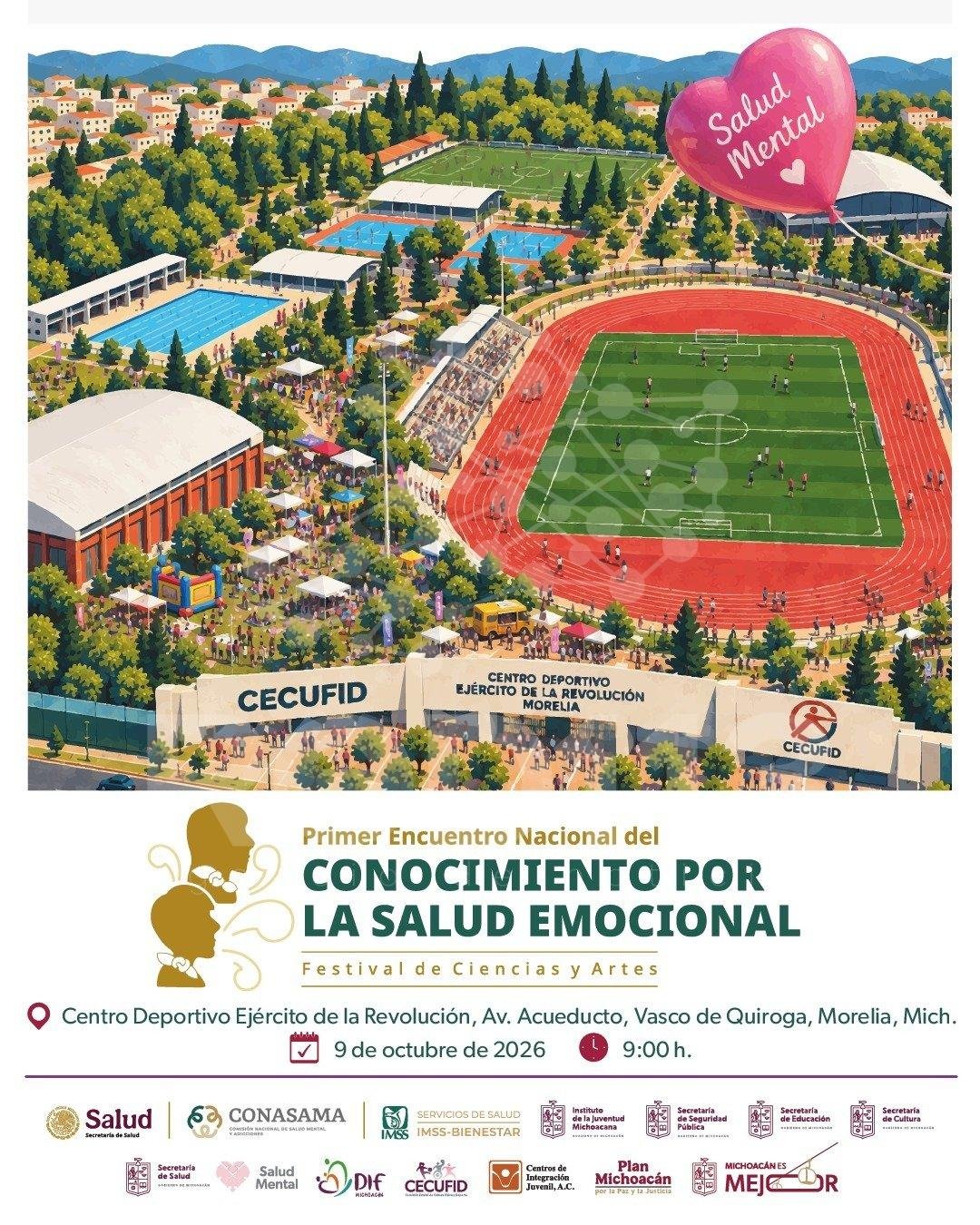 Salud mental, arte y deporte se unen en la jornada comunitaria en Morelia