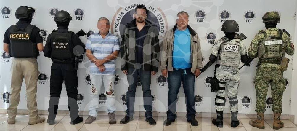 Golpe a la extorsión: Caen 3 presuntos cobradores de cuotas a transportistas en Morelia