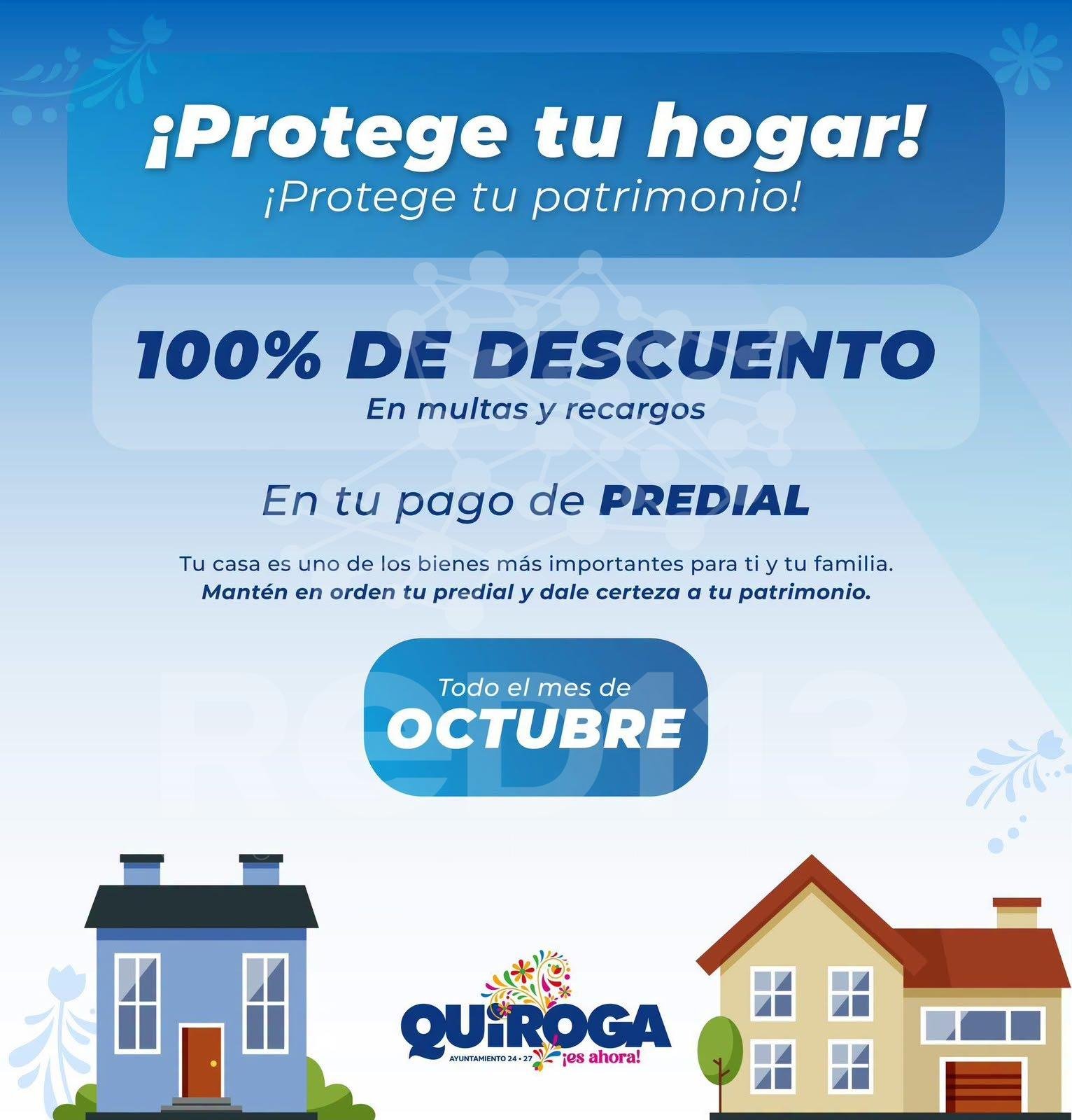 Alma Mireya González invita a aprovechar el 100% de descuento en multas y recargos en el pago del predial en Quiroga