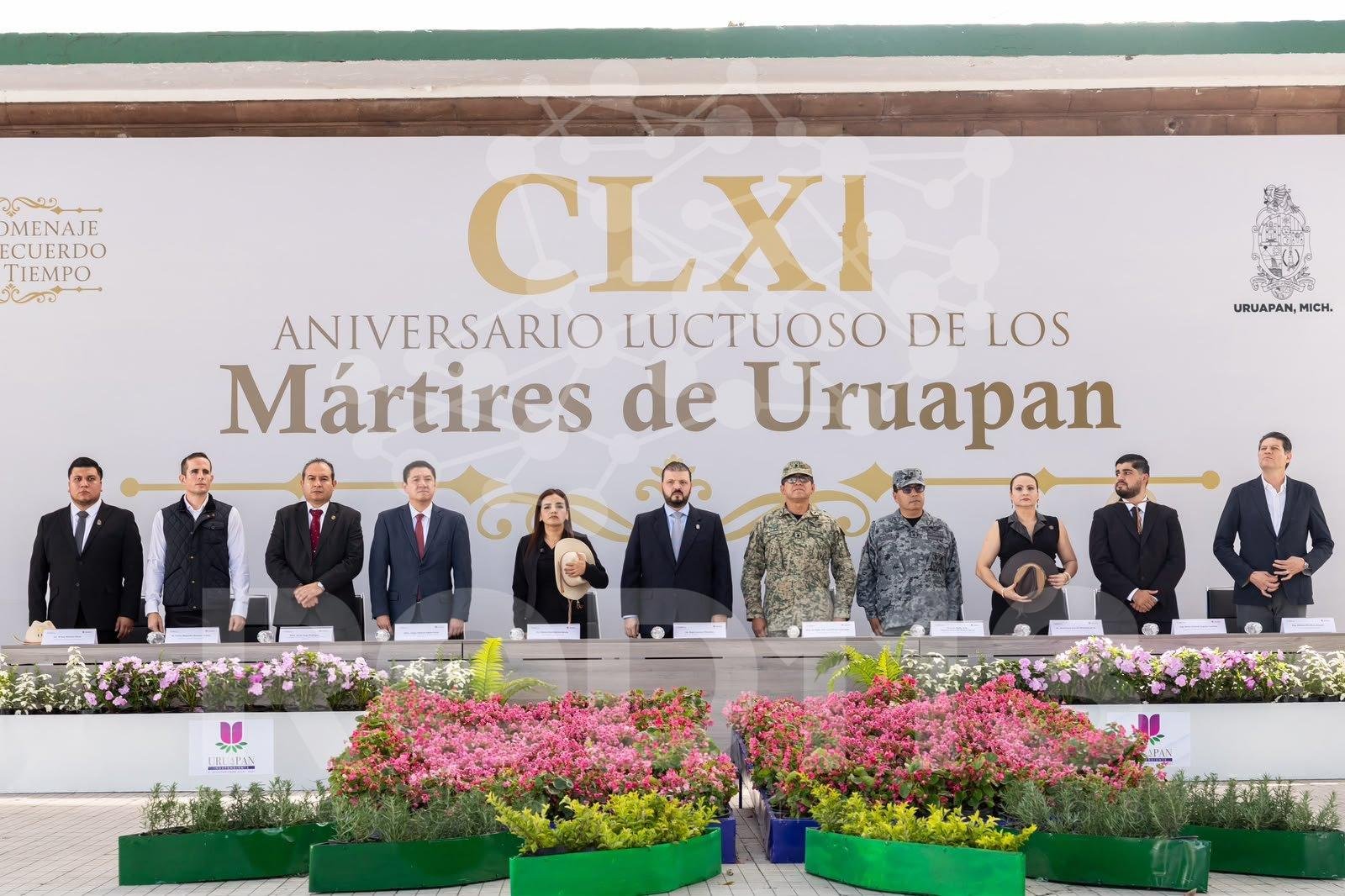 Encabeza Raúl Zepeda ceremonia por el 161 aniversario luctuoso de los Mártires de Uruapan