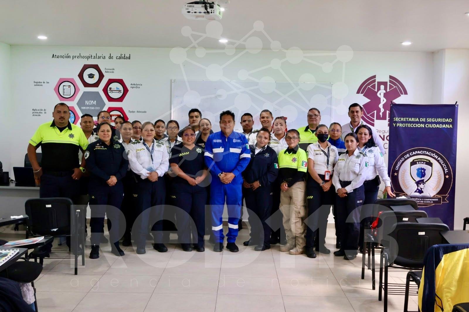 Agentes de Policía Morelia se capacitan como primeros respondientes en urgencias médicas