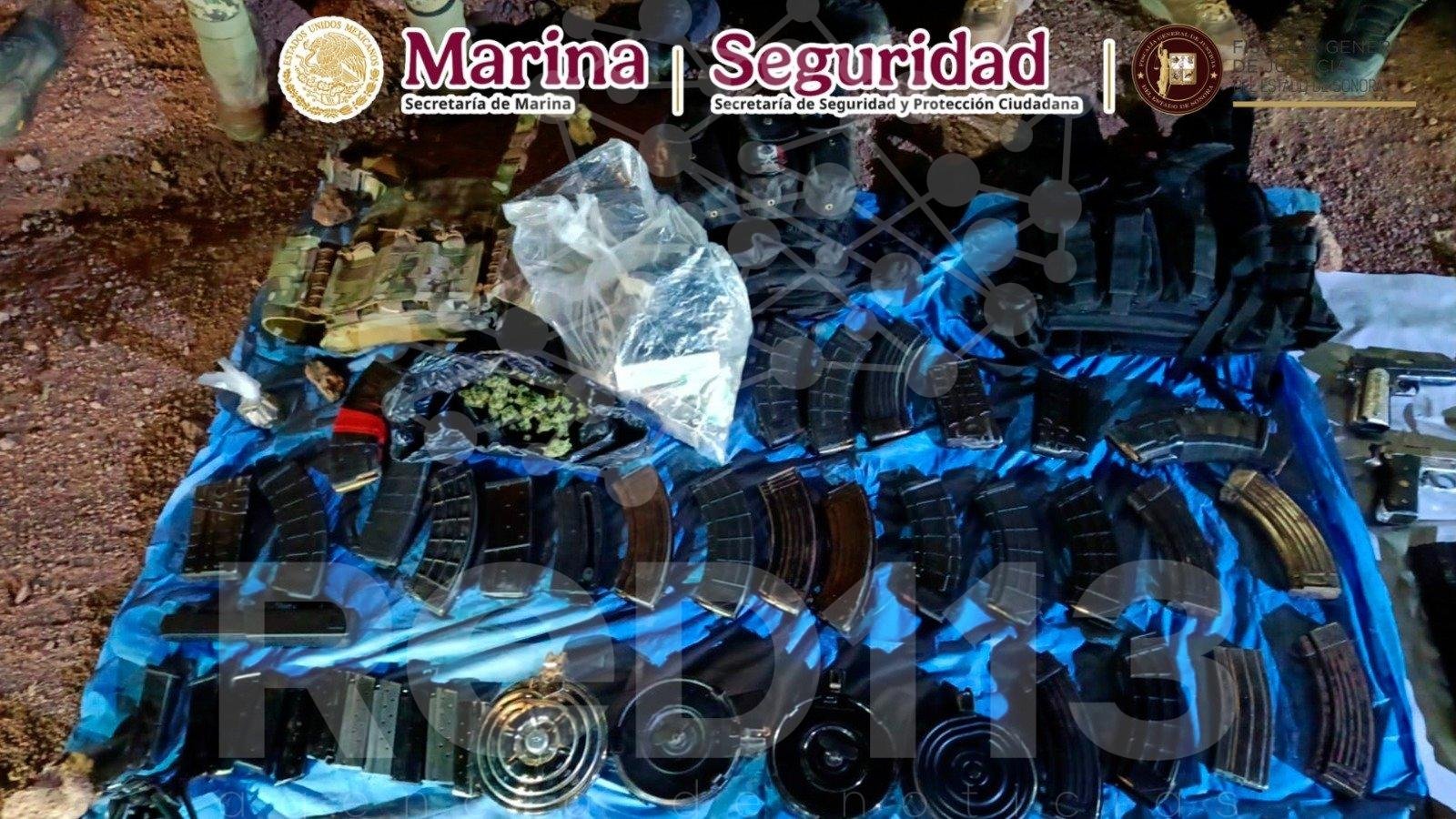 EN SONORA, TRAS UN OPERATIVO COORDINADO, SE NEUTRALIZA A UN OBJETIVO PRIORITARIO Y SE DETIENE A CUATRO PERSONAS INTEGRANTES DE UN GRUPO DELICTIVO