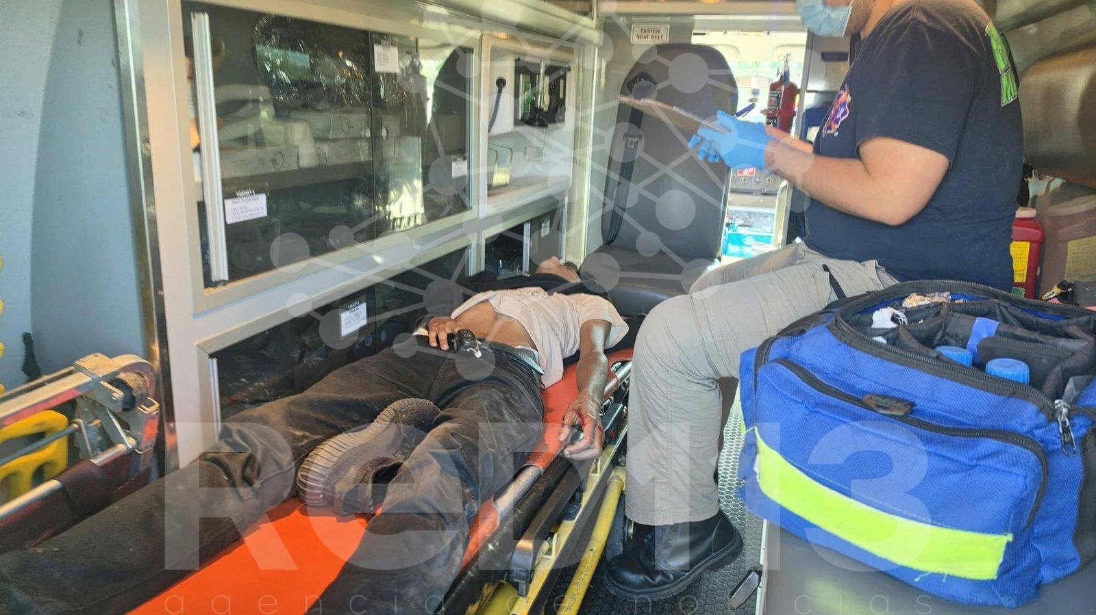Adolescente resulta herido en accidente de motocicleta